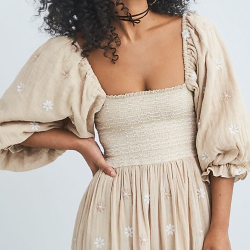 Free People Dahlia Embroidered Dress